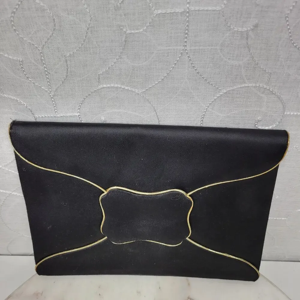Vintage Yves Saint Laurent Silk Envelope Clutch 9